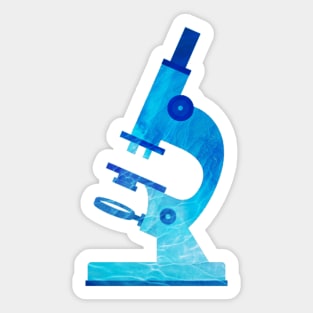 Lightning Blue Microscope Sticker